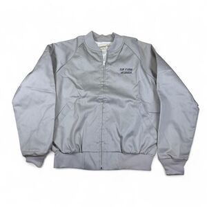 Clarkfield Jacket Mens M Gray Zip Workwear Vintage USA